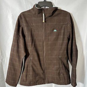 SNOZU Brown Teal Jacket Sz XL